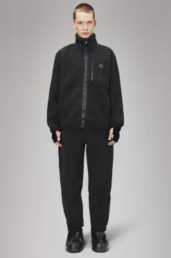 Rains Fleece Jakker|Fleece Jakker<Addis Fleece Crewneck Black