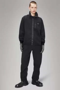 Rains Fleece Jakker|Fleece Jakker<Addis Fleece Crewneck Black