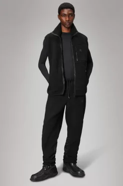 Rains Fleece Jakker|Fleece Jakker<Addis Fleece Crewneck Black