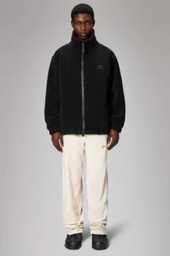 Rains Fleece Jakker|Fleece Jakker<Addis Fleece Crewneck Black