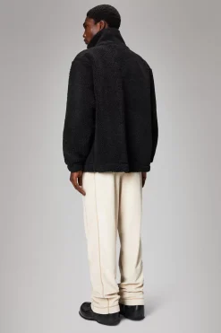 Rains Fleece Jakker|Fleece Jakker<Addis Fleece Crewneck Black