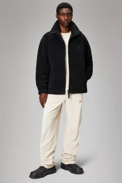 Rains Fleece Jakker|Fleece Jakker<Addis Fleece Crewneck Black