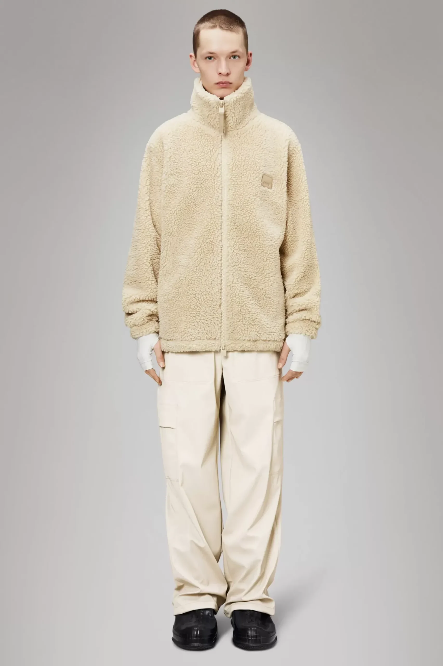 Rains Fleece Jakker|Fleece Jakker<Addis Fleece Crewneck Sand