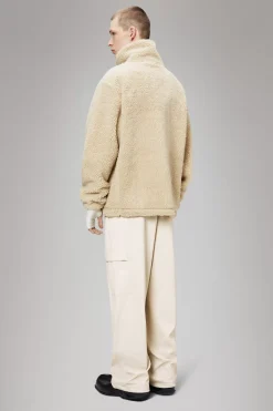 Rains Fleece Jakker|Fleece Jakker<Addis Fleece Crewneck Sand