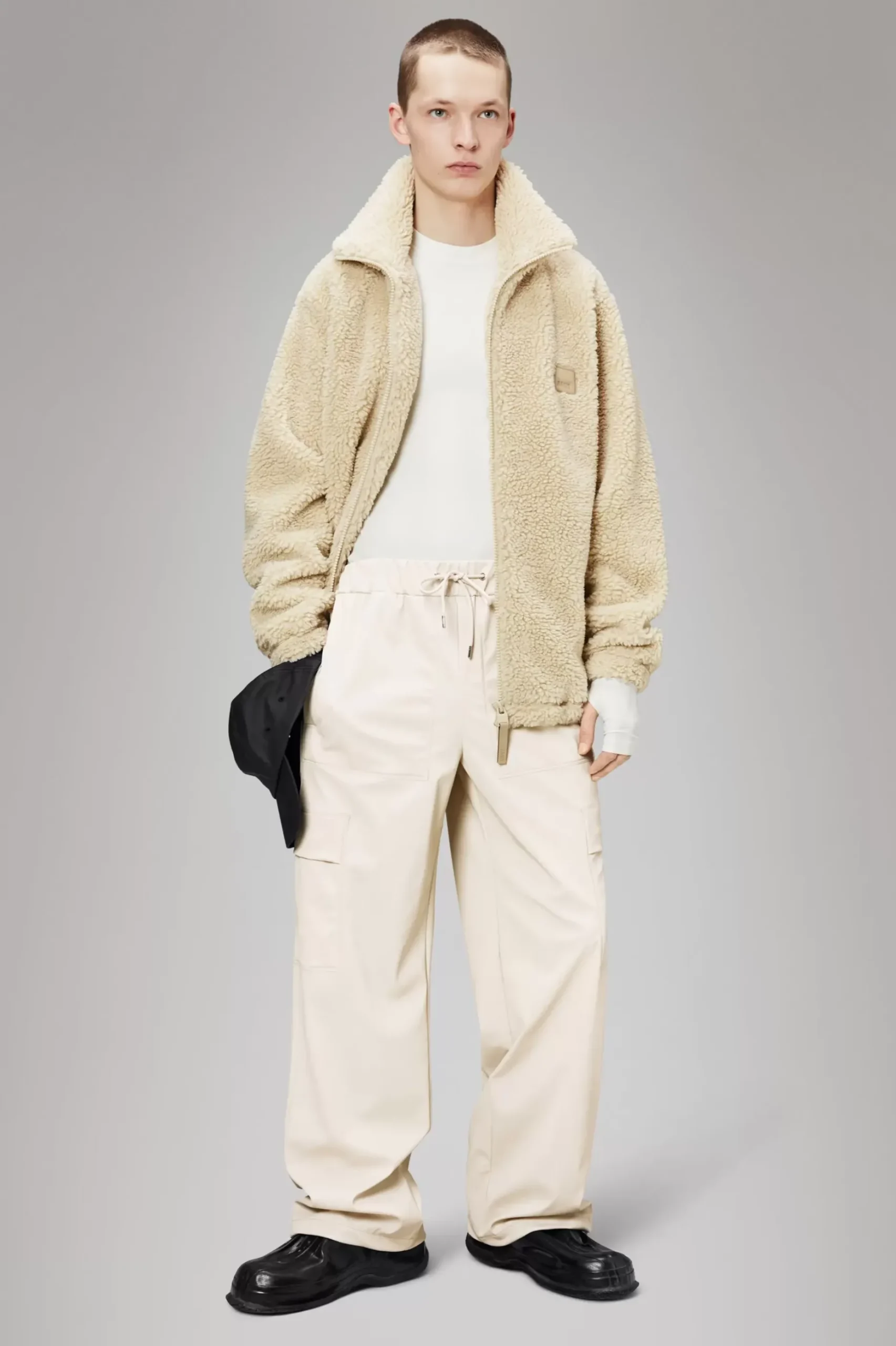 Rains Fleece Jakker|Fleece Jakker<Addis Fleece Crewneck Sand