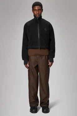 Rains Fleece Jakker|Fleece Jakker<Addis Fleece Crewneck Black