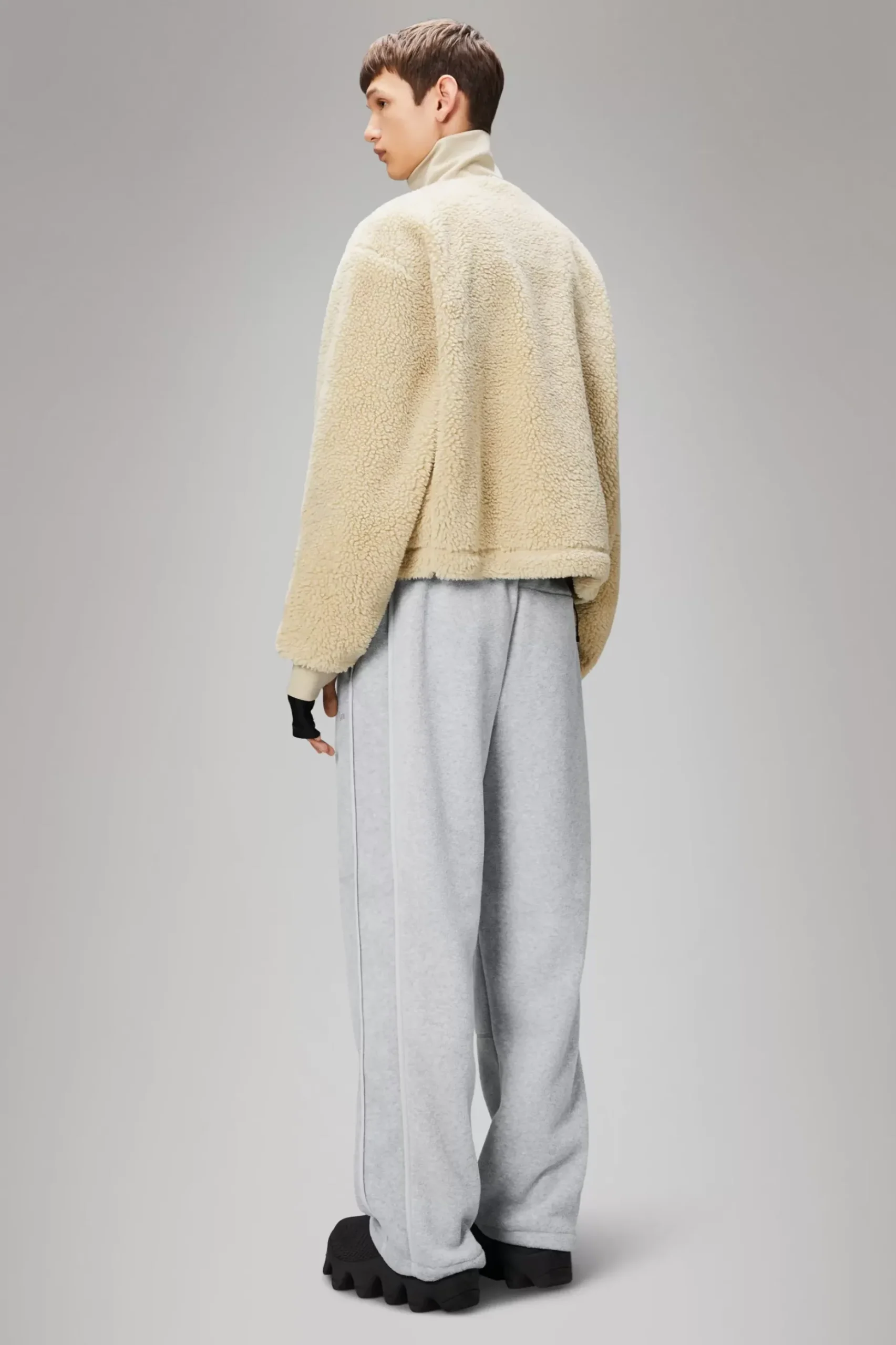 Rains Fleece Jakker|Fleece Jakker<Addis Fleece Crewneck Sand