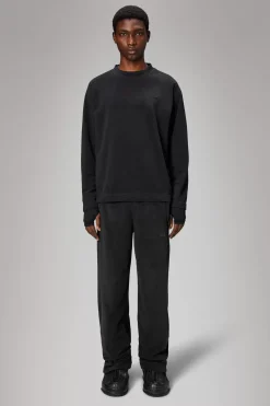 Rains Fleece Jakker|Fleece Jakker<Addis Fleece Crewneck Black