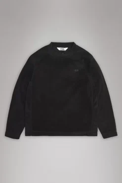 Rains Fleece Jakker|Fleece Jakker<Addis Fleece Crewneck Black