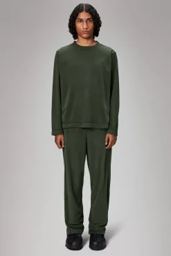 Rains Fleece Jakker|Fleece Jakker<Addis Fleece Crewneck Green