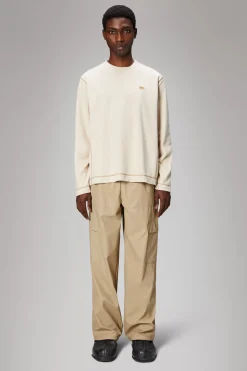Rains Fleece Jakker|Fleece Jakker<Addis Fleece Crewneck Dune