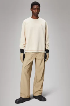 Rains Fleece Jakker|Fleece Jakker<Addis Fleece Crewneck Dune