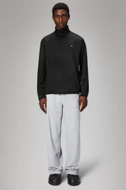 Rains Fleece Jakker|Fleece Jakker<Addis Fleece Crewneck Black