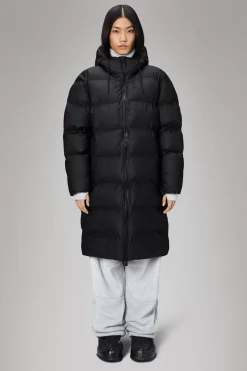 Rains Puffers|Vinterjakker<Alta Longer Puffer Jacket Black