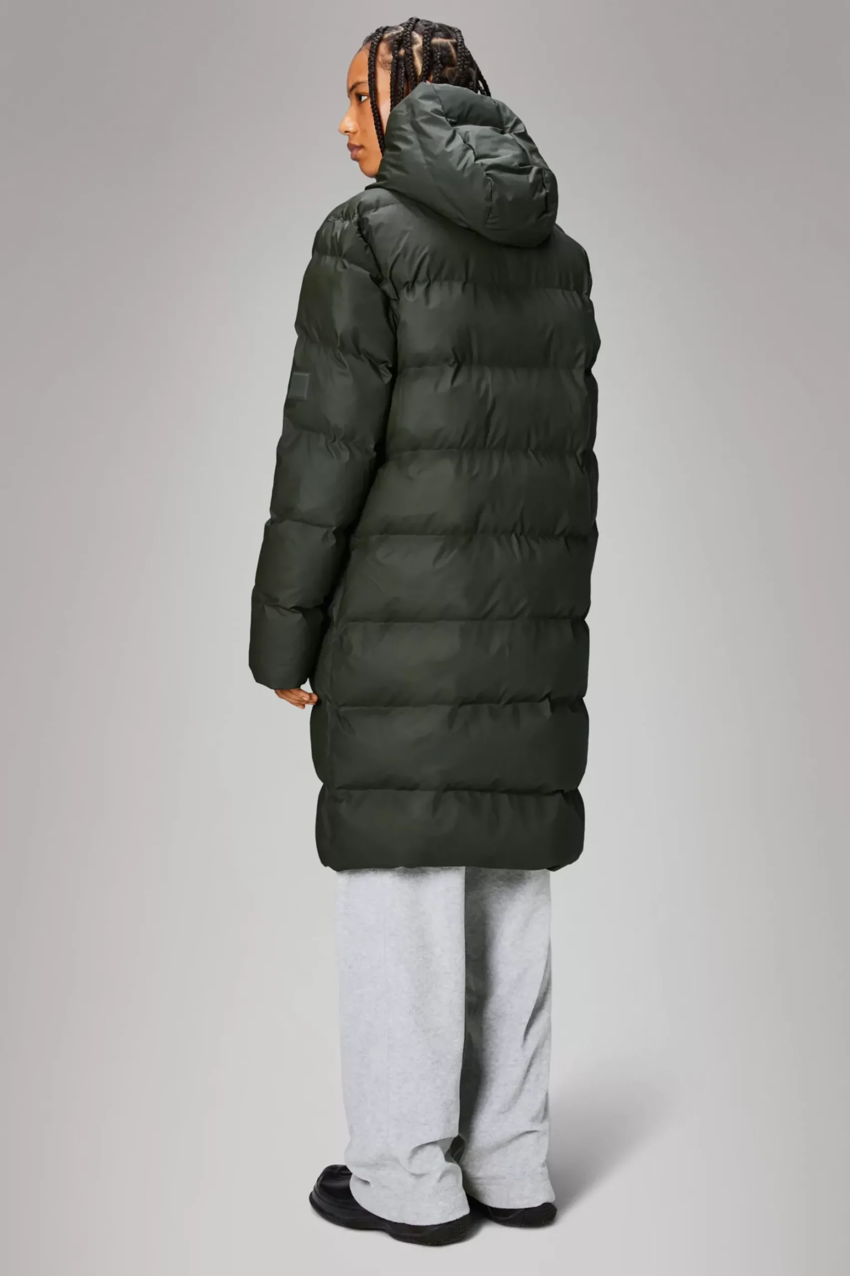 Rains Puffers|Vinterjakker<Alta Longer Puffer Jacket Green
