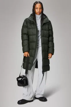Rains Puffers|Vinterjakker<Alta Longer Puffer Jacket Green
