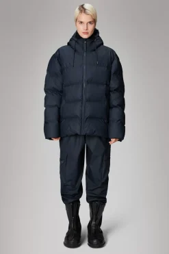 Rains Puffers|Vinterjakker<Alta Longer Puffer Jacket Navy