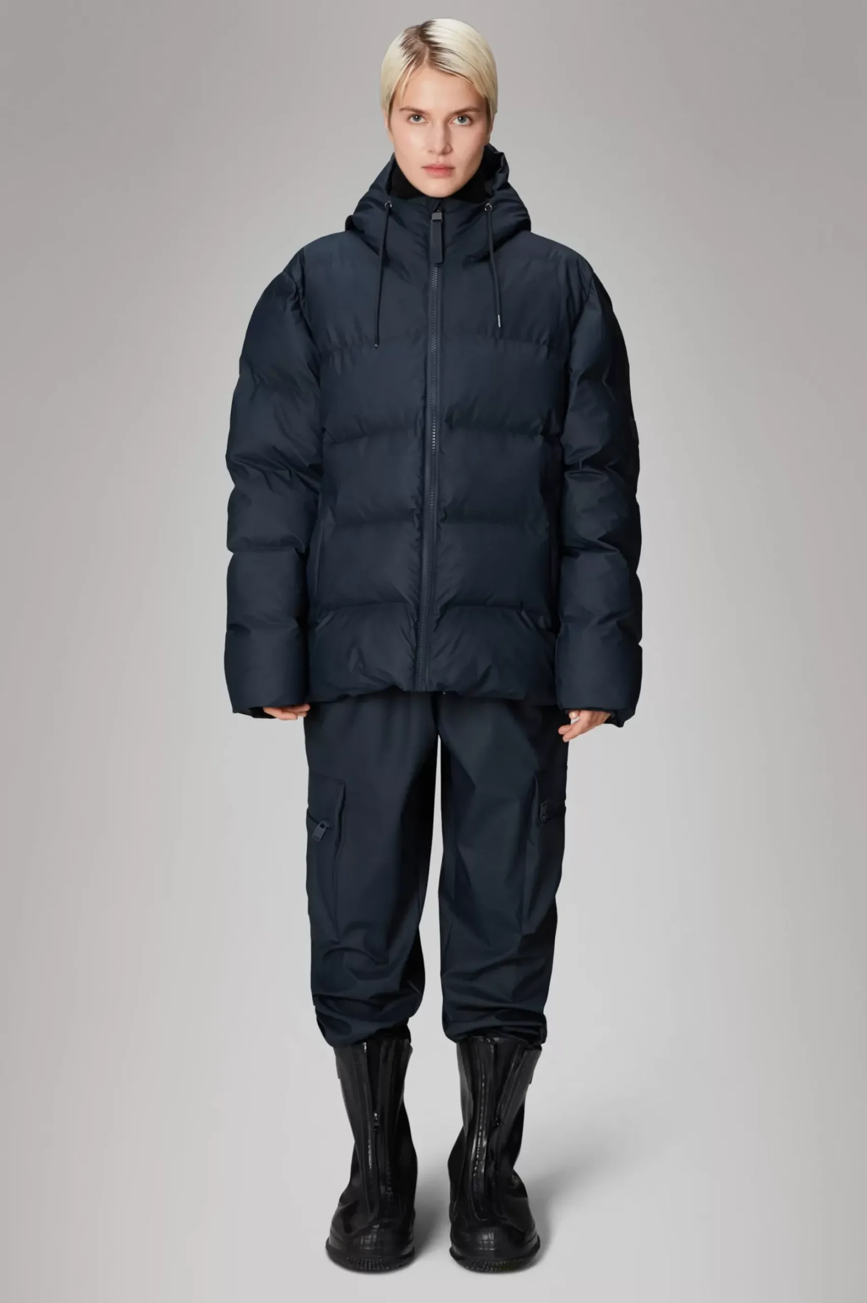 Rains Puffers|Vinterjakker<Alta Longer Puffer Jacket Navy
