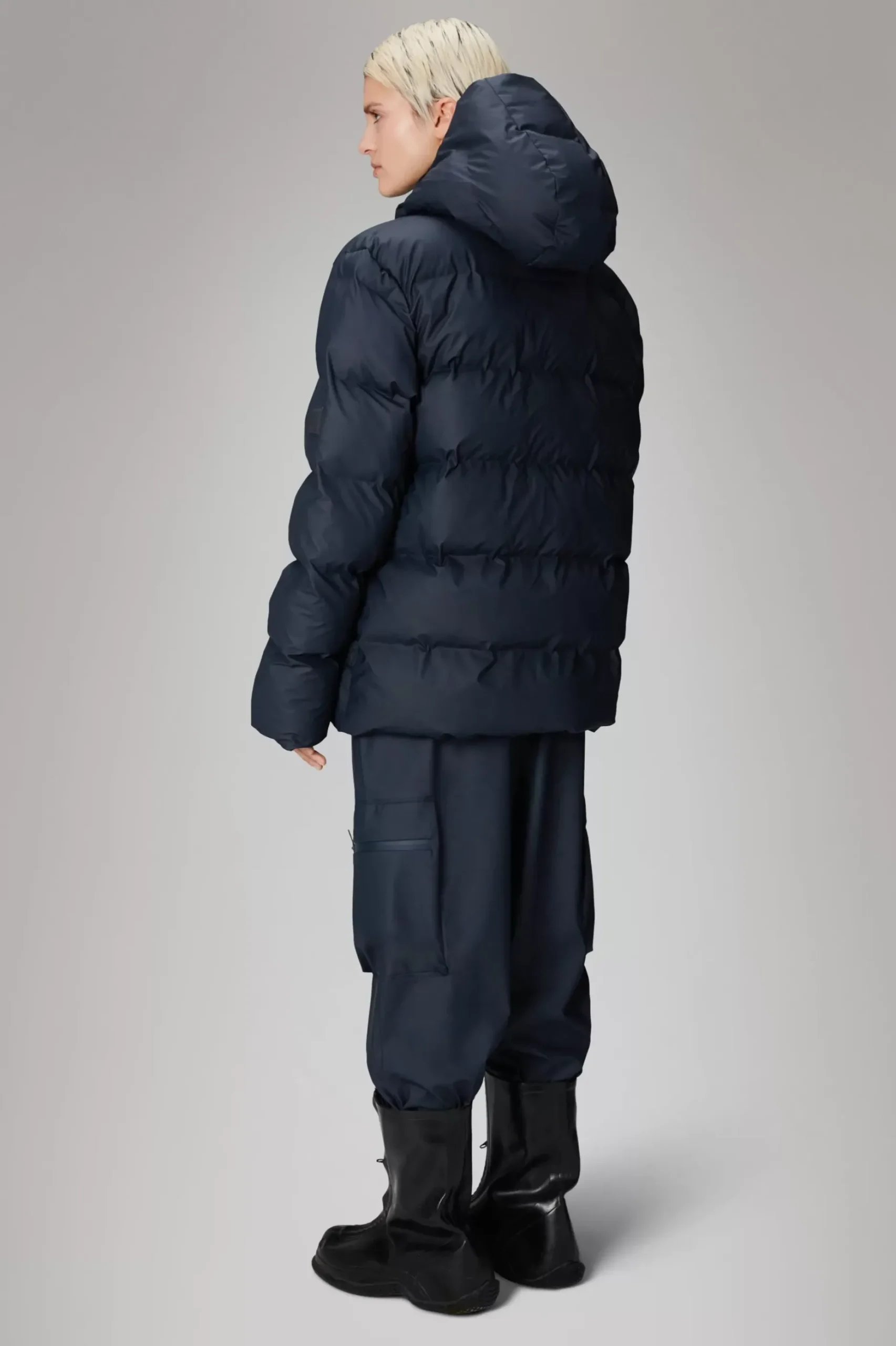 Rains Puffers|Vinterjakker<Alta Longer Puffer Jacket Navy