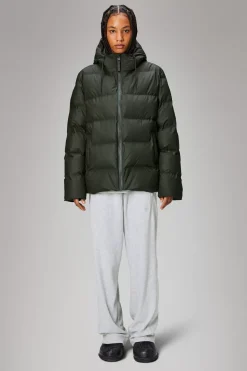 Rains Puffers|Vinterjakker<Alta Longer Puffer Jacket Green