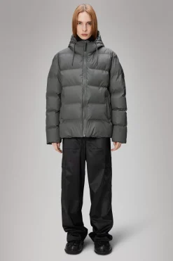 Rains Puffers|Vinterjakker<Alta Longer Puffer Jacket Grey