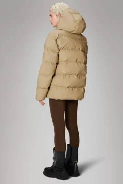Rains Puffers|Vinterjakker<Alta Longer Puffer Jacket Sand
