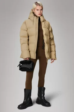 Rains Puffers|Vinterjakker<Alta Longer Puffer Jacket Sand