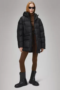Rains Puffers|Vinterjakker<Alta Longer Puffer Jacket Black