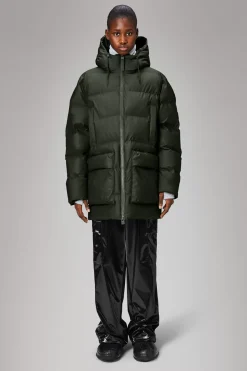 Rains Puffers|Vinterjakker<Alta Longer Puffer Jacket Green
