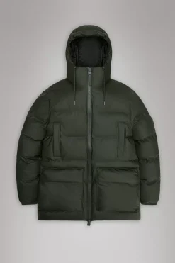 Rains Puffers|Vinterjakker<Alta Longer Puffer Jacket Green