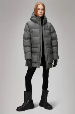 Rains Puffers|Vinterjakker<Alta Longer Puffer Jacket Grey