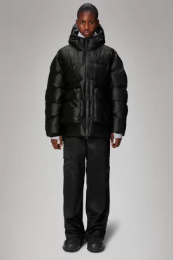 Rains Puffers|Vinterjakker<Alta Longer Puffer Jacket BlackGrain