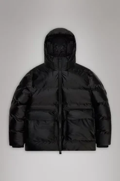 Rains Puffers|Vinterjakker<Alta Longer Puffer Jacket BlackGrain