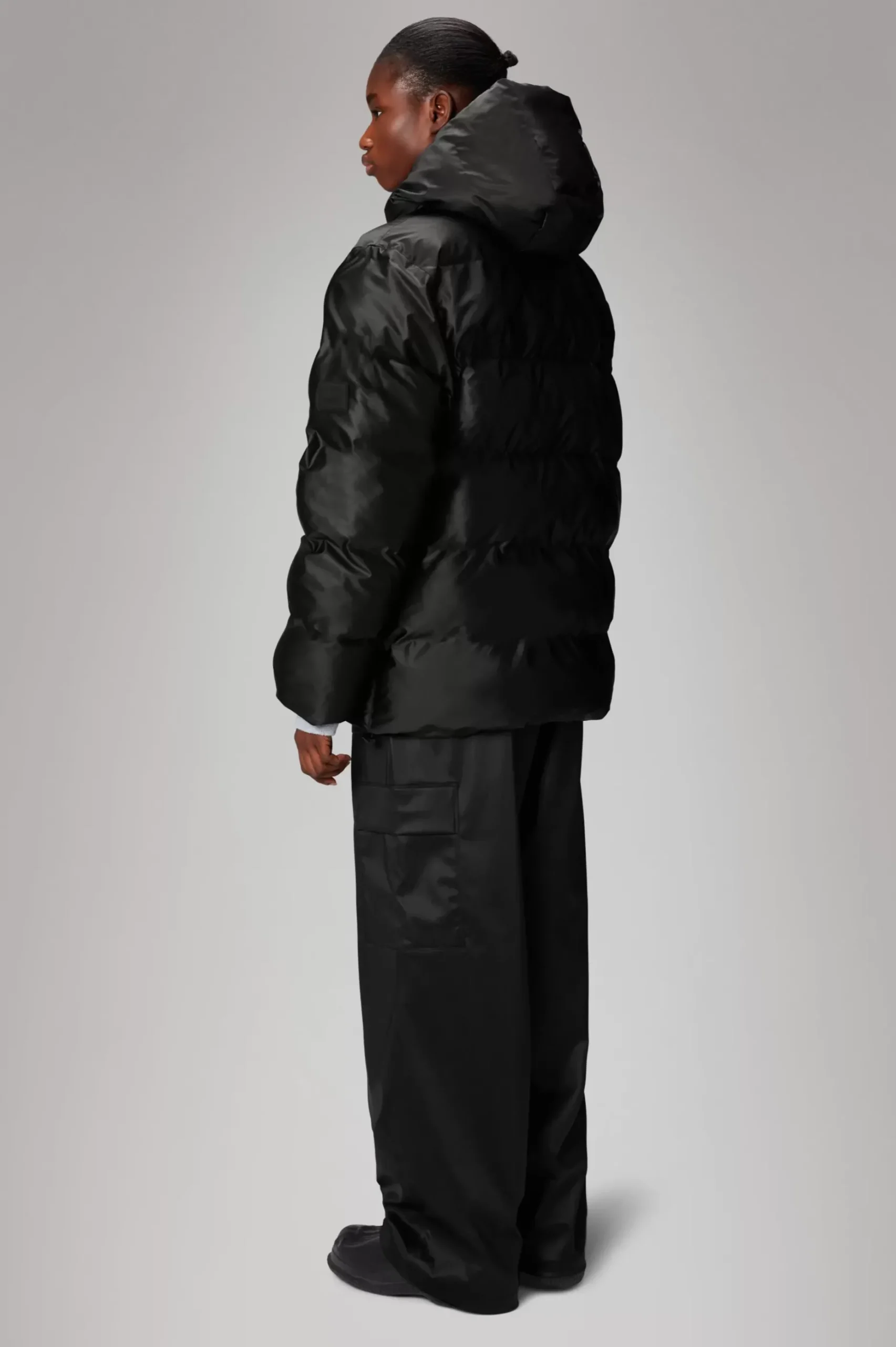 Rains Puffers|Vinterjakker<Alta Longer Puffer Jacket BlackGrain