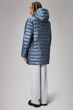 Rains Puffers|Parkajakker<Alta Longer Puffer Jacket Bay