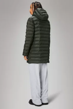 Rains Puffers|Parkajakker<Alta Longer Puffer Jacket Green