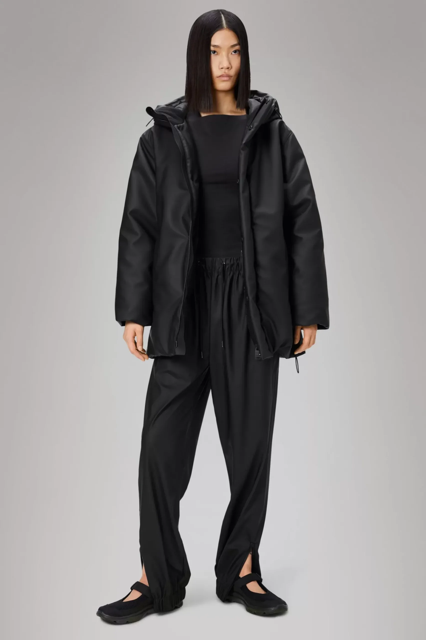 Rains Vinterjakker<Alta Longer Puffer Jacket Black