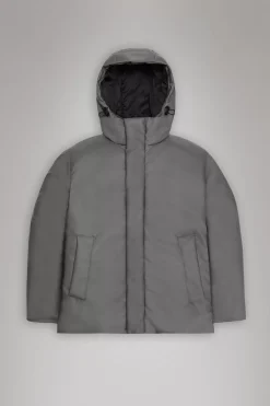 Rains Vinterjakker<Alta Longer Puffer Jacket Grey