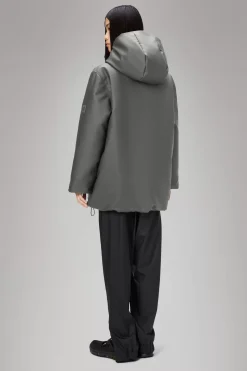 Rains Vinterjakker<Alta Longer Puffer Jacket Grey