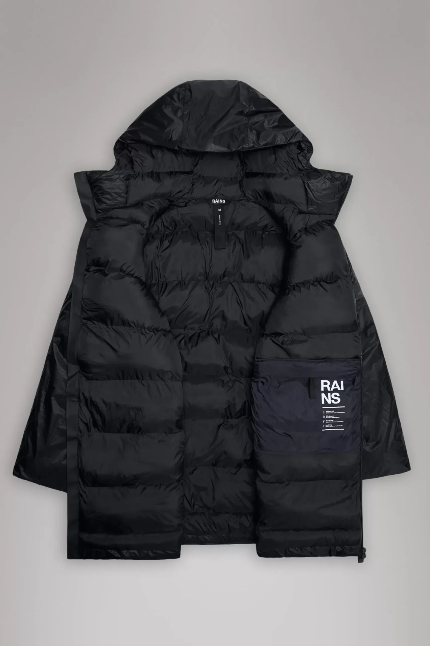 Rains Puffers|Vinterjakker<Alta Longer Puffer Jacket Black