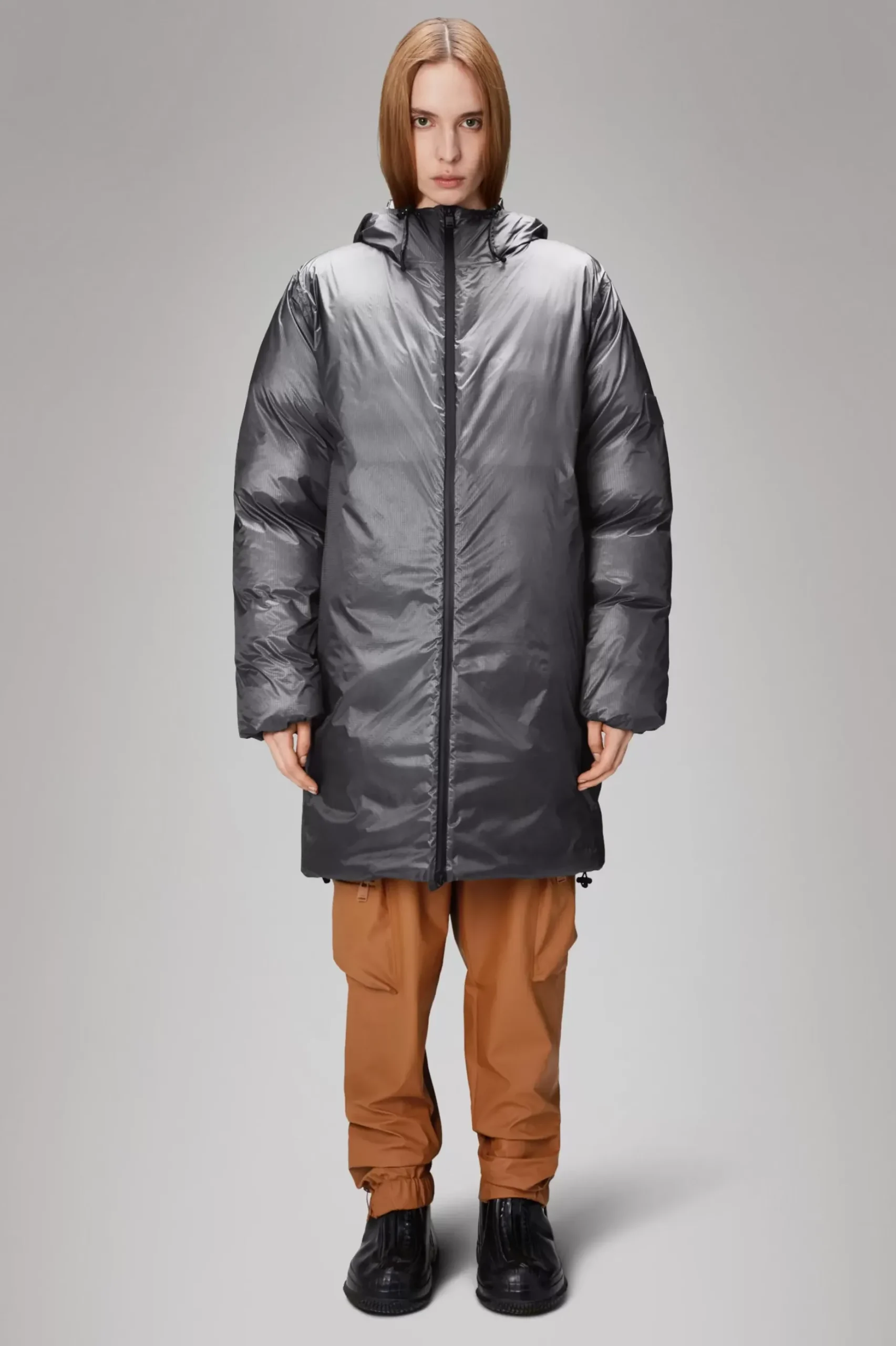 Rains Puffers|Vinterjakker<Alta Longer Puffer Jacket Grey