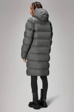 Rains Puffers|Vinterjakker<Alta Longer Puffer Jacket Grey