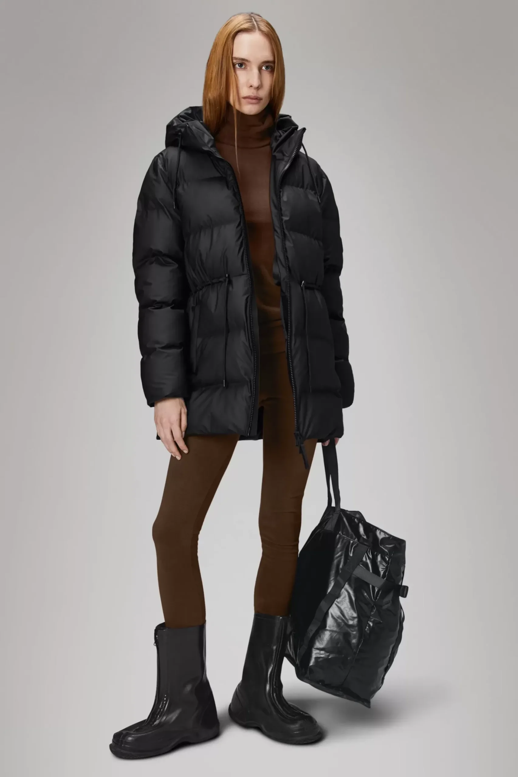 Rains Puffers|Vinterjakker<Alta Longer Puffer Jacket Black