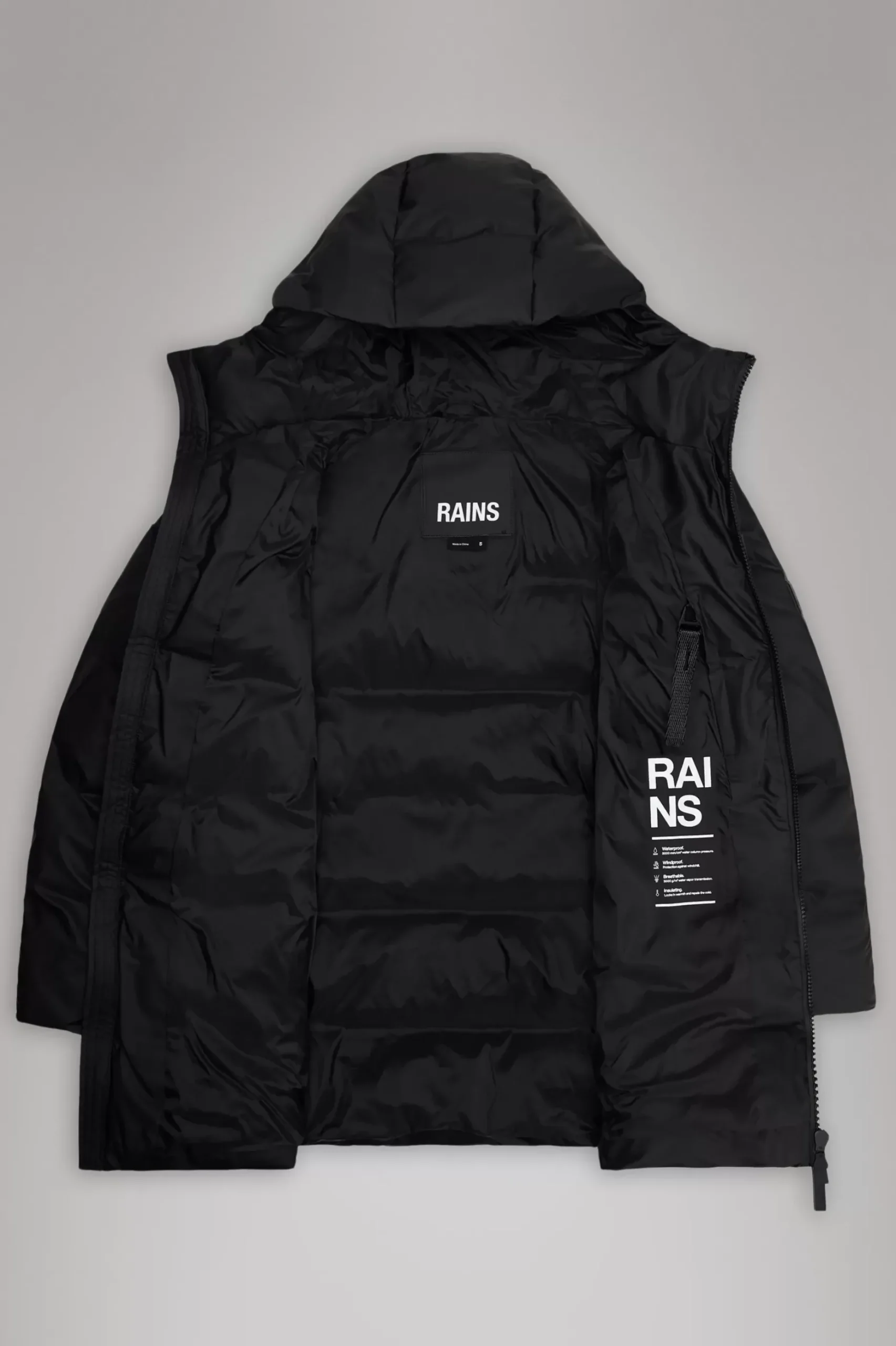 Rains Puffers|Vinterjakker<Alta Longer Puffer Jacket Black