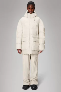 Rains Puffers|Vinterjakker<Alta Longer Puffer Jacket DuneGrain