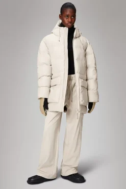 Rains Puffers|Vinterjakker<Alta Longer Puffer Jacket DuneGrain