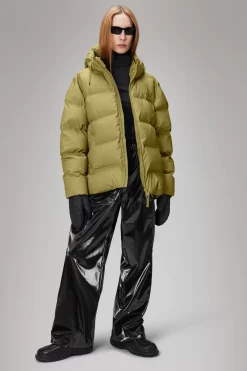 Rains Puffers|Vinterjakker<Alta Longer Puffer Jacket Khaki