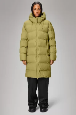 Rains Puffers|Vinterjakker<Alta Longer Puffer Jacket Khaki