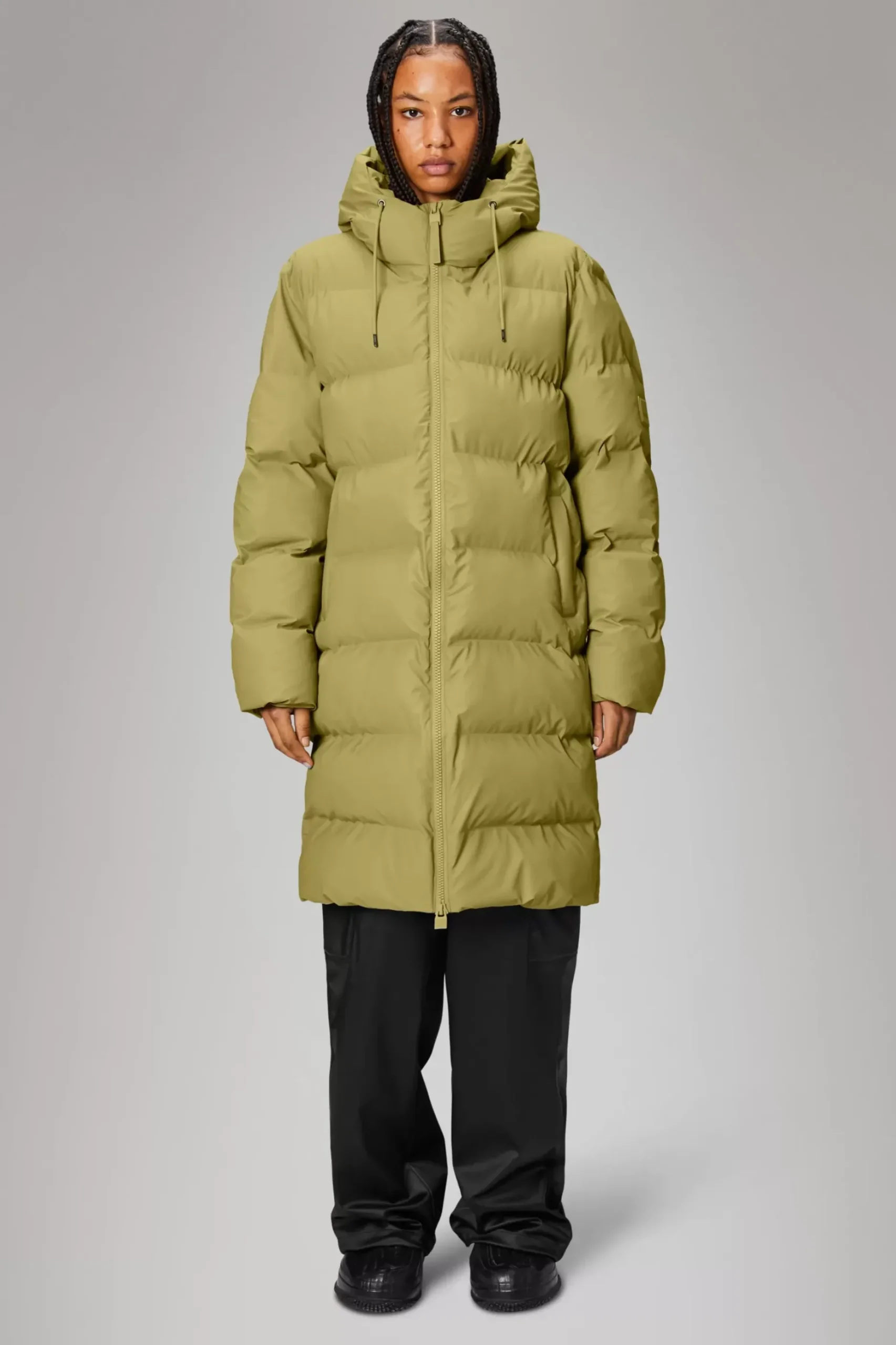 Rains Puffers|Vinterjakker<Alta Longer Puffer Jacket Khaki