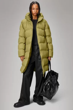 Rains Puffers|Vinterjakker<Alta Longer Puffer Jacket Khaki